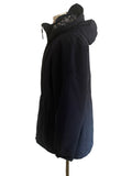 JACK WOLFSKIN WILDWOOD MIDNIGHT BLUE PADDED HOODED JACKET SIZE 14/16