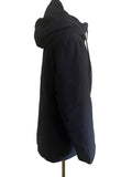 JACK WOLFSKIN WILDWOOD MIDNIGHT BLUE PADDED HOODED JACKET SIZE 14/16