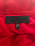 BASTYAN 100% SILK RED DRAPED SPECIAL OCCASION DRESS SIZE 12