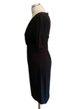 MAX MARA BLACK SHORT SLEEVED STRETCH JERSEY DRESS SIZE M