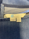BODEN BLUE DENIM 3/4 SLEEVED SHIFT DRESS SIZE 14L