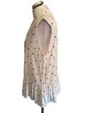 PAUL SMITH WHITE LOLLYPOP PRINT SLEEVELESS TUNIC TOP SIZE 42 UK 10
