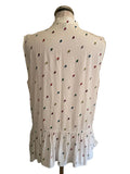 PAUL SMITH WHITE LOLLYPOP PRINT SLEEVELESS TUNIC TOP SIZE 42 UK 10
