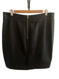 SECOND FEMALE BLACK LEATHER SHORT SKIRT SIZE L