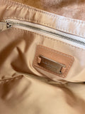 LK BENNETT CAMEL PATENT LEATHER CLUTCH / SHOULDER BAG
