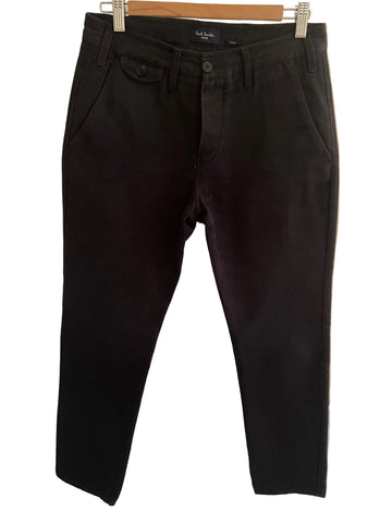 PAUL SMITH JEANS CLERICAL GREY WOOL BLEND TAPERED LEG TROUSERS SIZE 32R