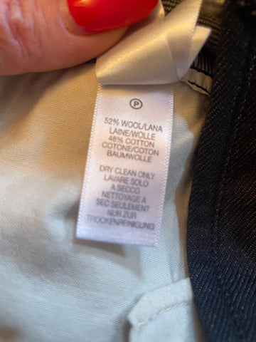 PAUL SMITH JEANS CLERICAL GREY WOOL BLEND TAPERED LEG TROUSERS SIZE 32R