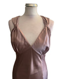 KAREN MILLEN OYSTER PINK LONG EVENING DRESS SIZE 12