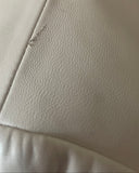 MARKS & SPENCER 100% LEATHER CREAM ZIP FRONT JACKET SIZE 14