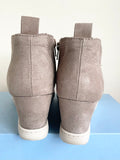 A NEW DAY BEIGE SUEDE ANKLE BOOTS SIZE 6/39