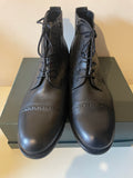 BRAND NEW GABOR BLACK LEATHER LACE UP BOOTS SIZE 8/42