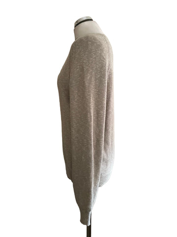 J CREW 100% COTTON OATMEAL SLIM FIT JUMPER SIZE M