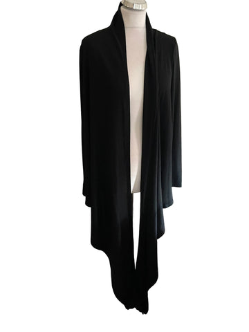 BRAND NEW IVANKA TRUMP BLACK DRAPED COWL NECK JUMPER  SIZE L