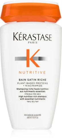 2 X BRAND NEW KERASTASE NUTRITIVE BAIN SATIN RICHE SHAMPOO FOR VERY DRY HAIR 250ML