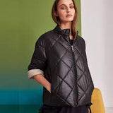 NAYA BLACK ZIP FRONT LONG SLEEVED SHORT PADDED JACKET SIZE 1 UK 10/12