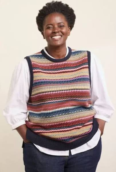 BRAND NEW SEASALT COUPLING FAIR ISLE MERINO WOOL SLEEVELESS KNIT VEST SIZE 8