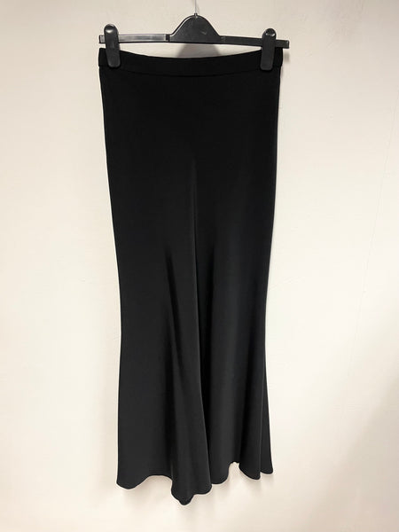 JASPER CONRAN BLACK A-LINE MAXI SKIRT SIZE 12 FIT UK 10