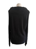 ARMANI EXCHANGE BLACK COLD SHOULDER JUMPER  SIZE XL