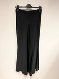 JASPER CONRAN BLACK A-LINE MAXI SKIRT SIZE 12 FIT UK 10