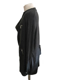 MINT VELVET GREY WRAP FRONT ZIP UP CARDIGAN/JACKET SIZE 14