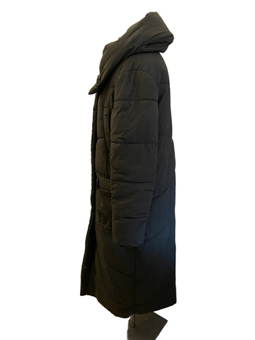 EMMA WILLIS FOR NEXT KHAKI GREEN PADDED HOODED DUVET COAT SIZE 12 TALL