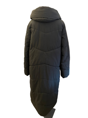 EMMA WILLIS FOR NEXT KHAKI GREEN PADDED HOODED DUVET COAT SIZE 12 TALL