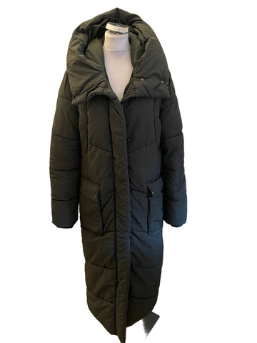 EMMA WILLIS FOR NEXT KHAKI GREEN PADDED HOODED DUVET COAT SIZE 12 TALL