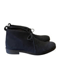 LAMBRETTA DARK BLUE SUEDE LACE UP ANKLE BOOTS SIZE 10.5/45