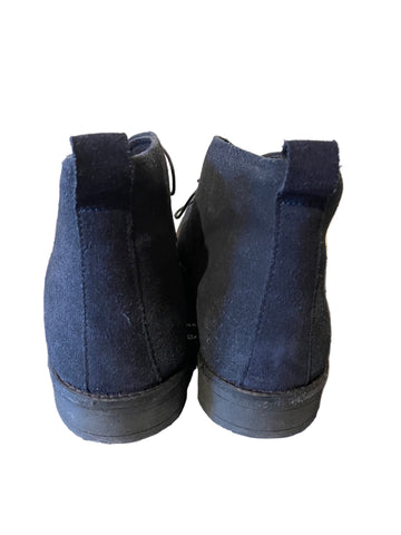 LAMBRETTA DARK BLUE SUEDE LACE UP ANKLE BOOTS SIZE 10.5/45