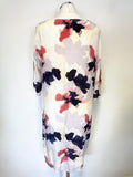 SECOND FEMALE MULTI COLOURED BLOOM PRINT SHIFT DRESS  SIZE M