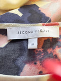 SECOND FEMALE MULTI COLOURED BLOOM PRINT SHIFT DRESS  SIZE M
