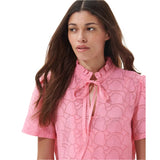 BRAND NEW BARBOUR PALMETTO PINK BRODIERE ANGLAISE MIDI DRESS SIZE 10