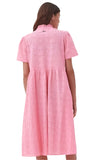 BRAND NEW BARBOUR PALMETTO PINK BRODIERE ANGLAISE MIDI DRESS SIZE 10