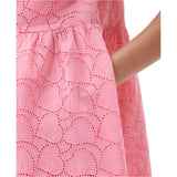 BRAND NEW BARBOUR PALMETTO PINK BRODIERE ANGLAISE MIDI DRESS SIZE 10