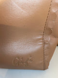 GIGI CAMEL LEATHER LARGE SHOULDER BAG/HANDBAG/ CROSS BODY BAG