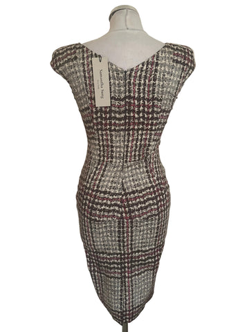 BRAND NEW SAMANTHA SUNG HAND PAINTED GENEVA PENCIL DRESS  SIZE 2 UK 6/8