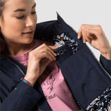 JACK WOLFSKIN WILDWOOD MIDNIGHT BLUE PADDED HOODED JACKET SIZE 14/16