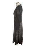 BRAND NEW GHOST ESME BLACK LACE FIT & FLARE MIDI DRESS SIZE M