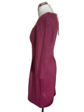 BRAND NEW MAX & CO CRANBERRY PINK WOOL BLEND JERSEY DRESS SIZE M