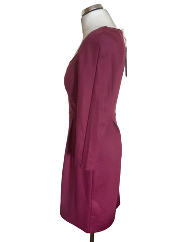 BRAND NEW MAX & CO CRANBERRY PINK WOOL BLEND JERSEY DRESS SIZE M