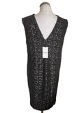 BRAND NEW WHISTLES DELPHINE BLACK SEQUINNED SHIFT DRESS SIZE 10