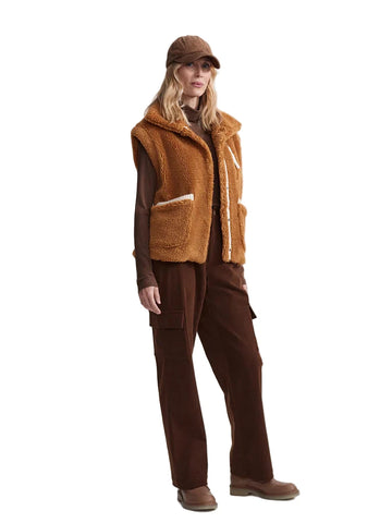 VARLEY CAFÉ SPICE BALTER RELAXED SHERPA GILET SIZE XS