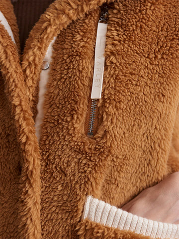 VARLEY CAFÉ SPICE BALTER RELAXED SHERPA GILET SIZE XS