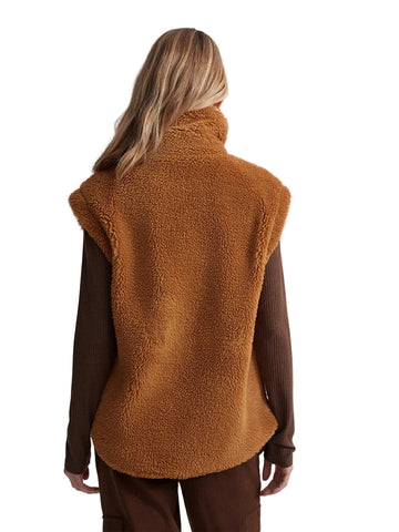 VARLEY CAFÉ SPICE BALTER RELAXED SHERPA GILET SIZE XS