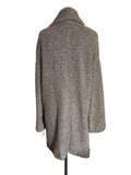 BRAND NEW  NICOLE FARHI GREY HERRINGBONE SUPERSOFT BRUSHED FABRIC COAT SIZE 12