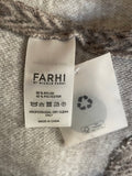 BRAND NEW  NICOLE FARHI GREY HERRINGBONE SUPERSOFT BRUSHED FABRIC COAT SIZE 12