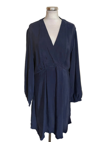 BRAND NEW BALLANTYNE INK WELL V NECK LONG SLEEVE DRESS  SIZE 46 UK 14