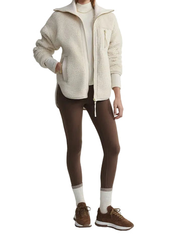 VARLEY MYLA SANDSHELL SHERPA ZIPPED JACKET SIZE S