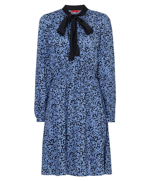 BRAND NEW MAX & CO MILONGA BLUE DITSY FLORAL PRINT FIT & FLARE DRESS SIZE 12