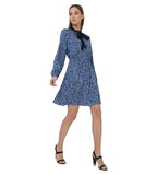 BRAND NEW MAX & CO MILONGA BLUE DITSY FLORAL PRINT FIT & FLARE DRESS SIZE 12